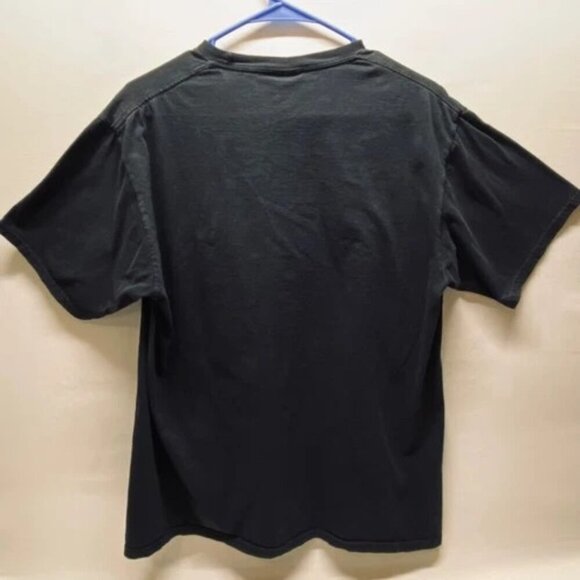 Port & Company Adult Large T-Shirt Black Graphic "Slapped You" Humor Logo Tee - Picture 2 of 5